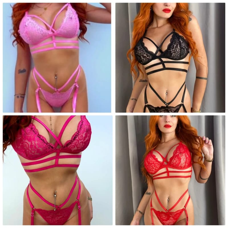 Bralets con arnes x4 unidades